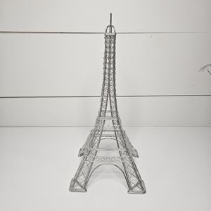 Eiffel Tower Metal Sculpture - Silver